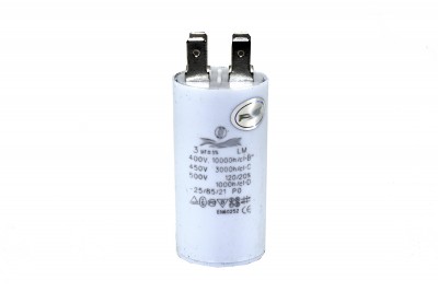 Конденсатор CBB60 3 мкФ 450V, з клемами